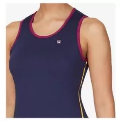 Fila Women's Heritage Full Coverage Tennis Tank Navy And Magenta Purple 7 Fila Women's Heritage Full Coverage Tennis Tank Navy And Magenta Purple -Tennis Passion TW23C148 412F22 6