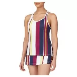 Fila Women's Heritage Double Layer Tennis Tank -Tennis Passion TW23C156 F22 592 3