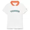 Fila Women's Groundbreaker Tennis Polo White And Dusty Orange