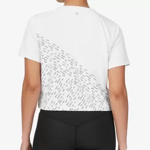 Fila Women's Deuce Court Graphic Tennis Tee White 2 Fila Women's Deuce Court Graphic Tennis Tee White - Image 2