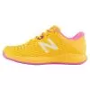 New Balance Women's 696v4 B Width Tennis Shoes Vibrant Apricot And White