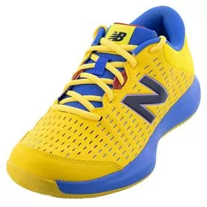 New Balance Women's 696v4 B Width Tennis Shoes Egg Yolk And Bright Lapis 6 New Balance Women's 696v4 B Width Tennis Shoes Egg Yolk And Bright Lapis - Image 6
