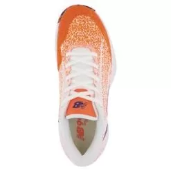 New Balance Women's FuelCell 996v4.5 B Width Tennis Shoes White And Vibrant Orange -Tennis Passion WCH996J4 3