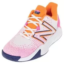 New Balance Women's Fresh Foam X Lav V2 B Width Tennis Shoes White And Vibrant Pink -Tennis Passion WCHLAVJ2 x