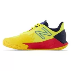 New Balance Women's Fresh Foam X Lav V2 B Width Tennis Shoes Egg Yolk And True Red -Tennis Passion WCHLAVU2 2