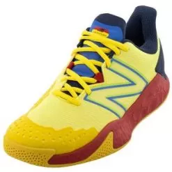 New Balance Women's Fresh Foam X Lav V2 D Width Tennis Shoes Egg Yolk And True Red -Tennis Passion WCHLAVU2D F22