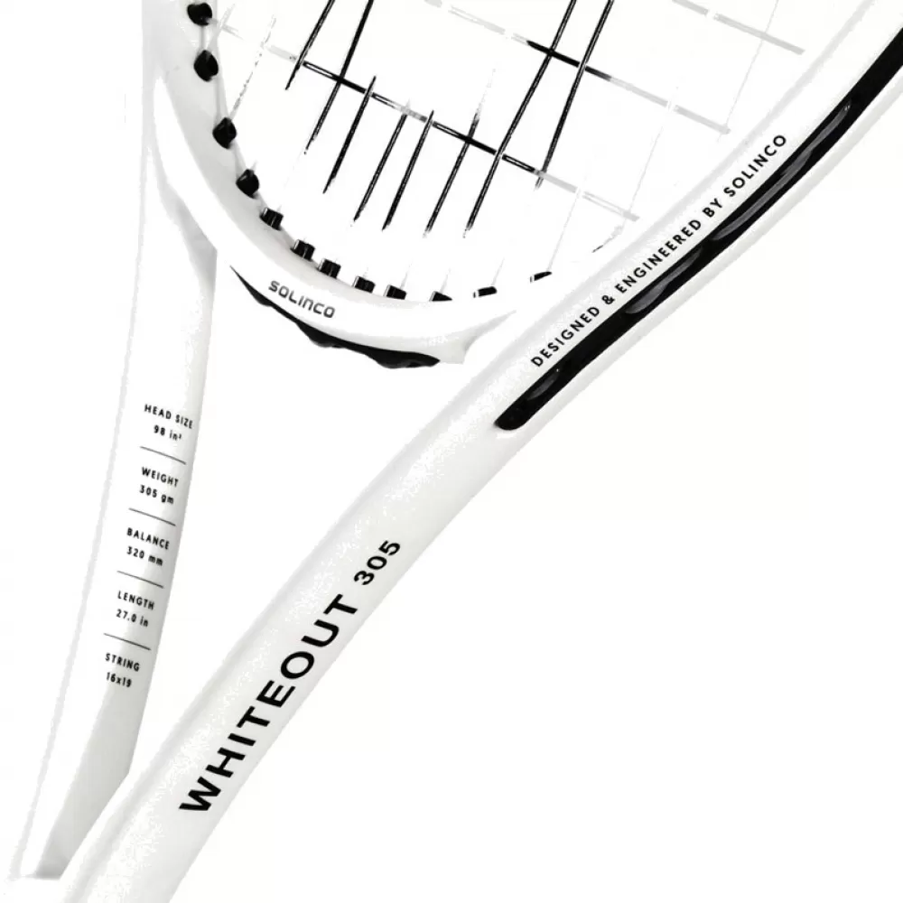 Solinco Whiteout 305 (98) Tennis Racquet 3 Solinco Whiteout 305 (98) Tennis Racquet - Image 3