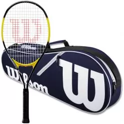 Wilson Energy XL Tennis Racquet Bundled With An Advantage II Tennis Bag
