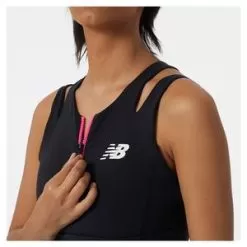 New Balance Women's Tournament Keyhole Tennis Tank Black -Tennis Passion WT13431 BKF21 6