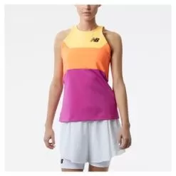 New Balance Women's Tournament Racerfront Tennis Tank Vibrant Orange -Tennis Passion WT21431 VIBS22 3