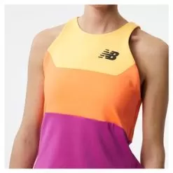 New Balance Women's Tournament Racerfront Tennis Tank Vibrant Orange -Tennis Passion WT21431 VIBS22 6