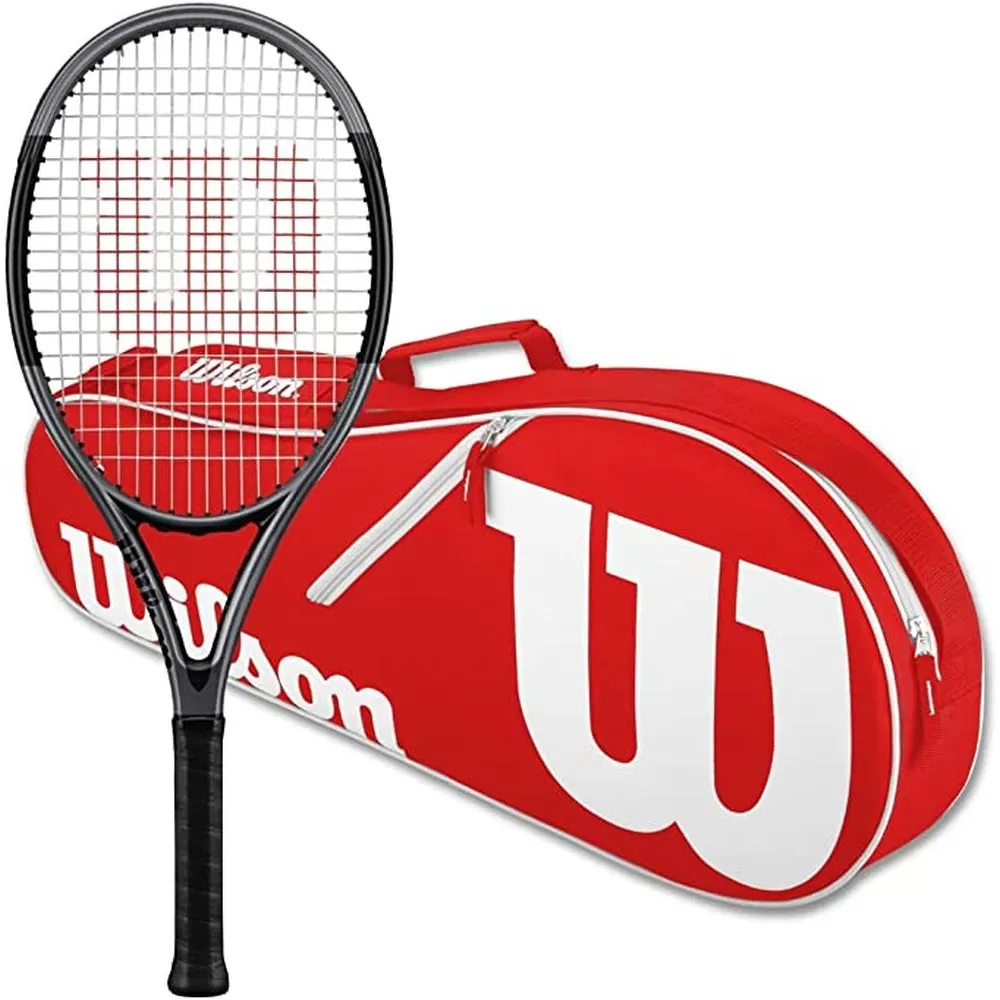 Wilson H2 Hyper Hammer Tennis Racquet Bundled W Advantage II Tennis Bag (Red/White) 1 Wilson H2 Hyper Hammer Tennis Racquet Bundled W Advantage II Tennis Bag (Red/White)
