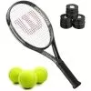 Wilson H2 Hyper Hammer Tennis Racquet Bundled W 3 Overgrips And 3 Tennis Balls