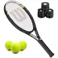 Wilson Hyper Hammer 5.3 Tennis Racquet Bundled W 3 Overgrips And 3 Tennis Balls