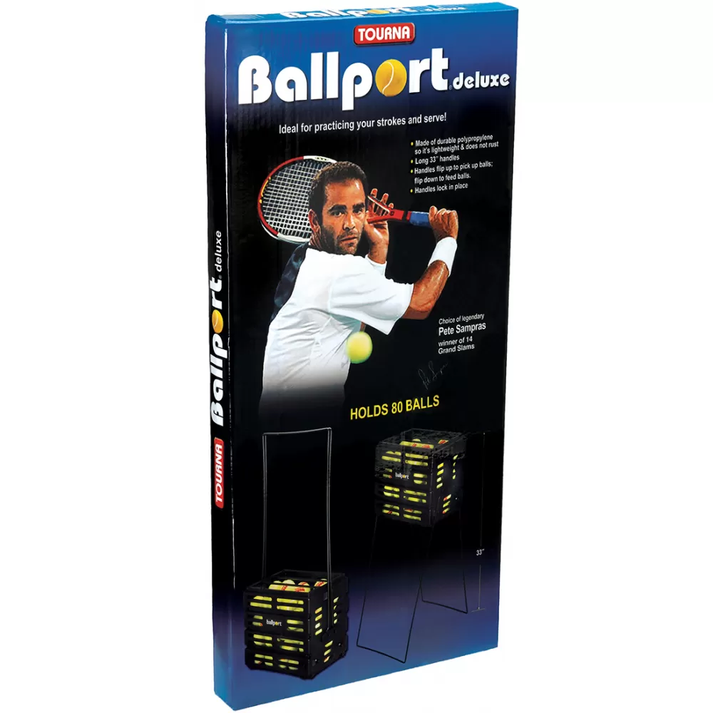 Tourna Ballport 80-Ball Tennis Ball Hopper (Red Or Blue) 3 Tourna Ballport 80-Ball Tennis Ball Hopper (Red Or Blue) - Image 3
