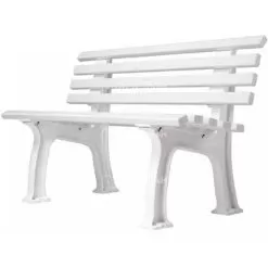 Gamma Courtside Tennis 4-FootPolybench (White Or Green)