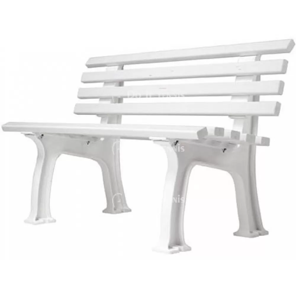 Gamma Courtside Tennis 4-FootPolybench (White Or Green) 1 Gamma Courtside Tennis 4-FootPolybench (White Or Green)