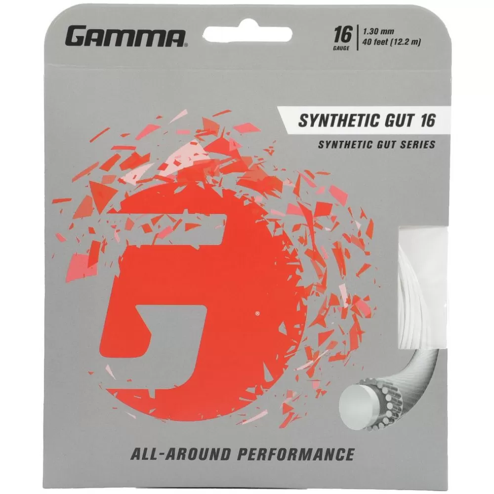 Gamma Synthetic Gut 16g Tennis String (Set) 1 Gamma Synthetic Gut 16g Tennis String (Set)
